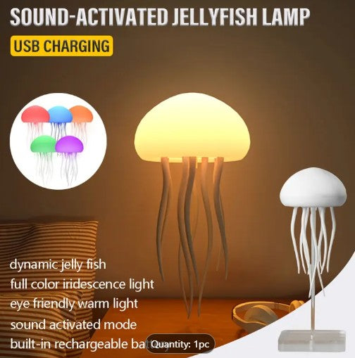 Jelly fish table lamp